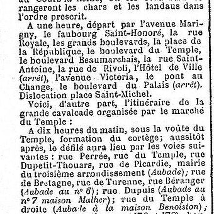 Photo de Marché du Temple à Paris