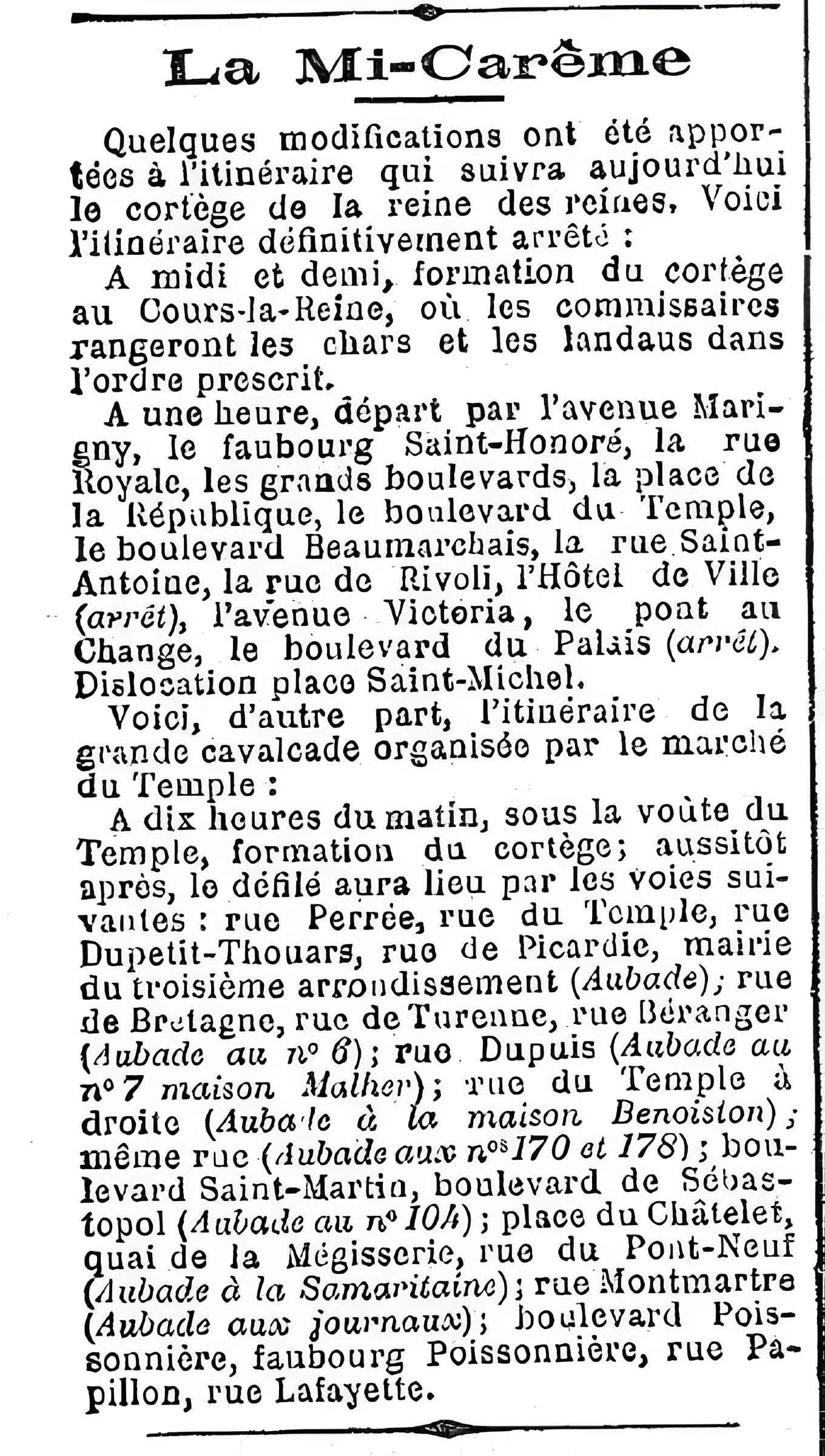 Marché du Temple à Paris