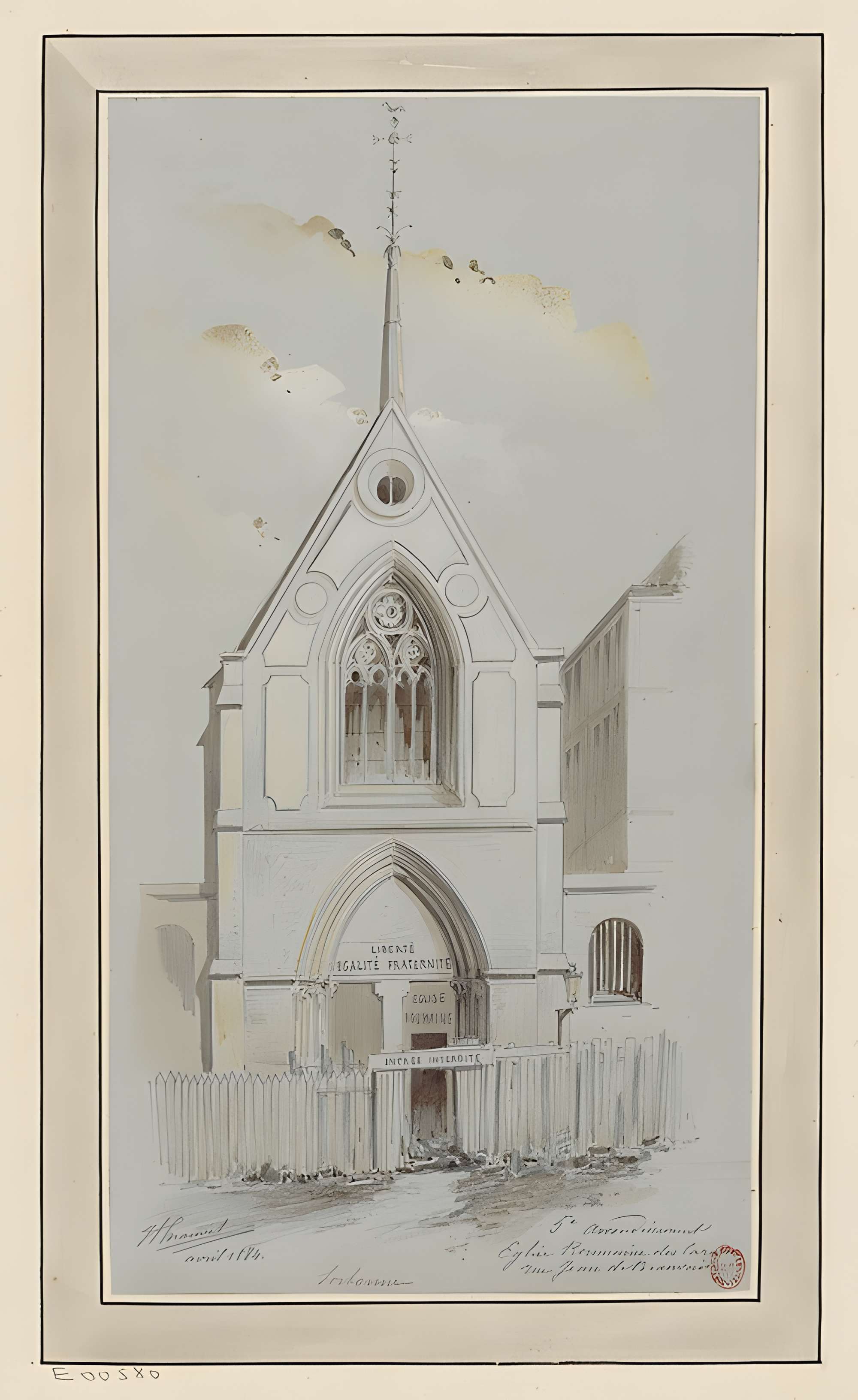 Ancien Collège des Irlandais ou Collège des Lombards, Eglise Saint-Ephrem