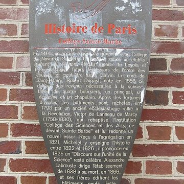 Collège Sainte-Barbe à Paris