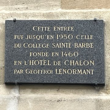Collège Sainte-Barbe à Paris