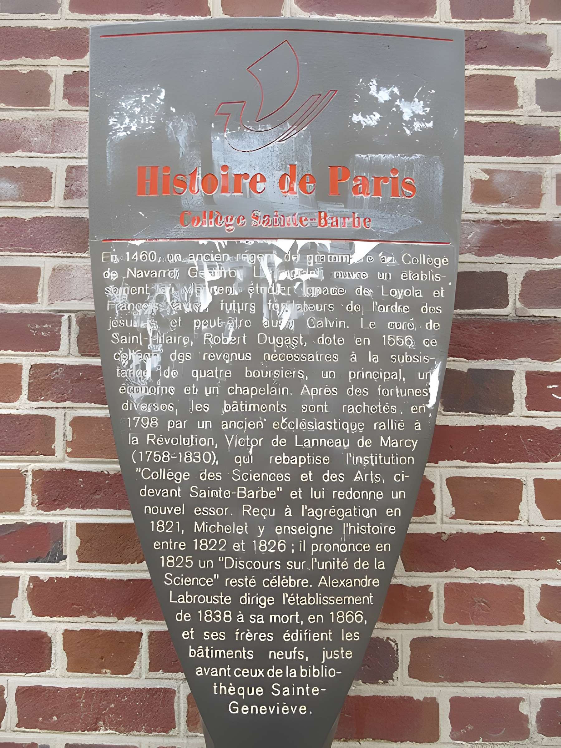Collège Sainte-Barbe à Paris