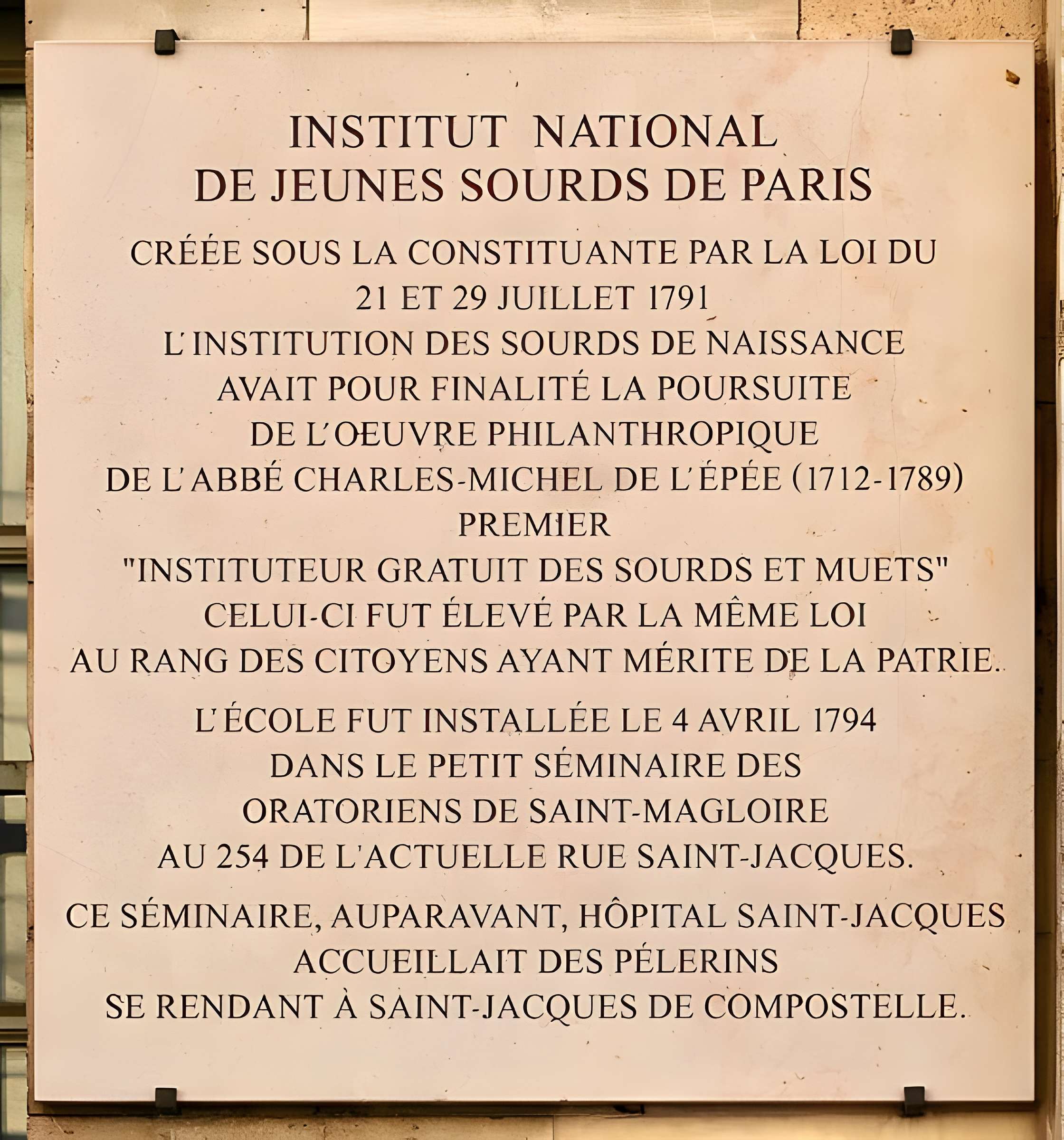 Institut national des jeunes sourds - Paris 5ème