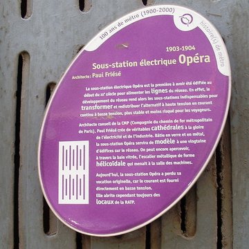 Sous-station Opéra - Paris 9ème
