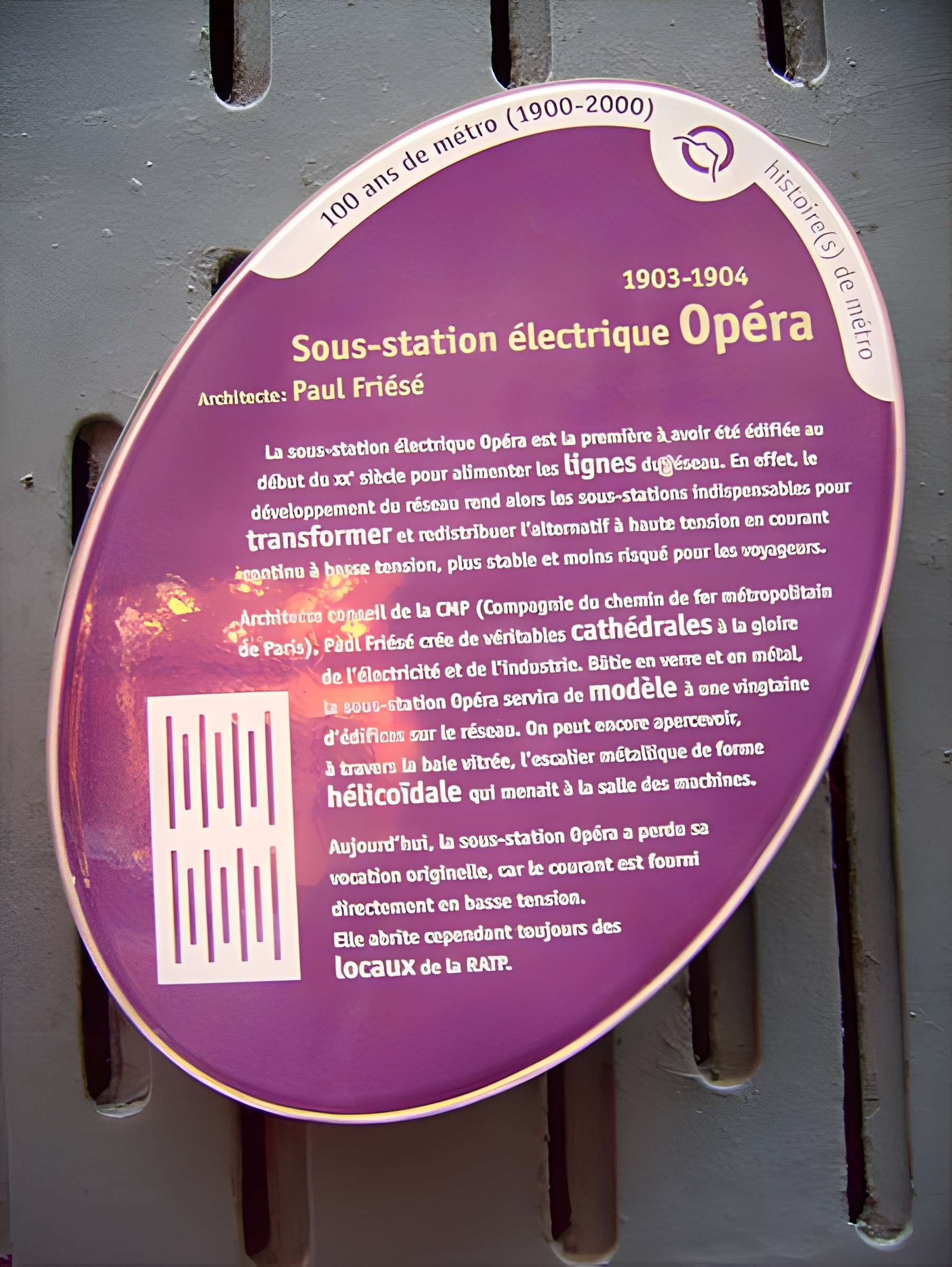 Sous-station Opéra - Paris 9ème