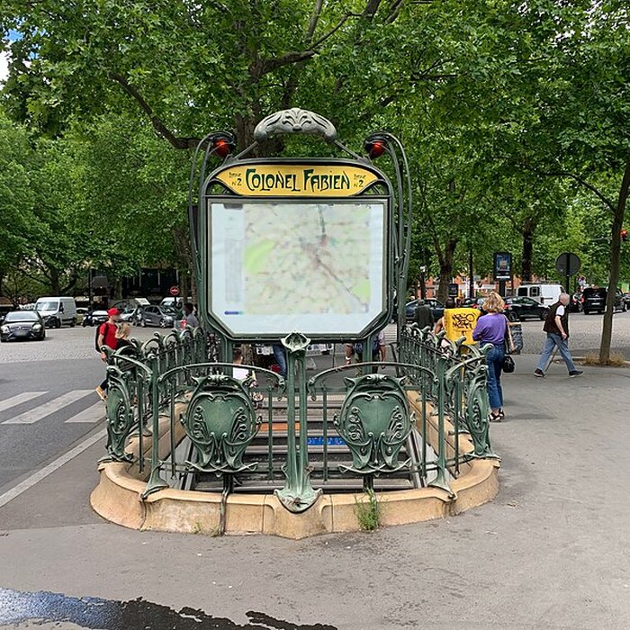 Photo de Édicule Guimard de la station Colonel Fabien - Paris 10ème