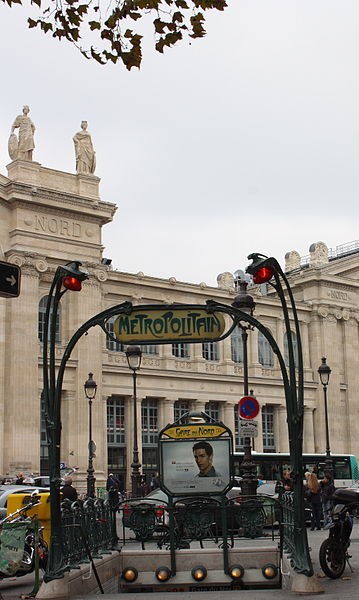 Photo de Édicule Guimard de la station Gare du Nord 12 B-D - Paris 10ème