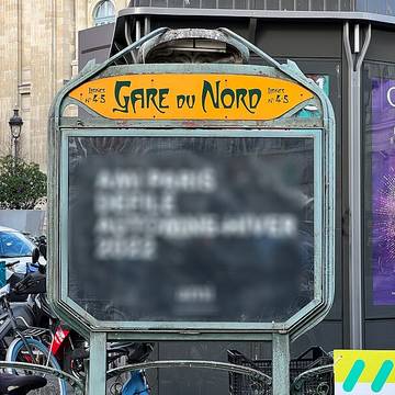 Édicule Guimard de la station Gare du Nord 12 B-D - Paris 10ème