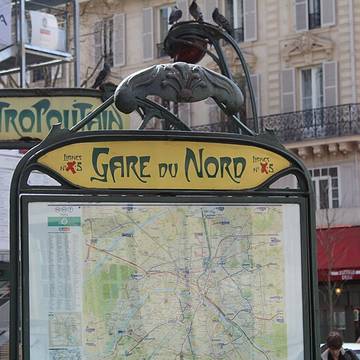 Édicule Guimard de la station Gare du Nord 12 B-D - Paris 10ème