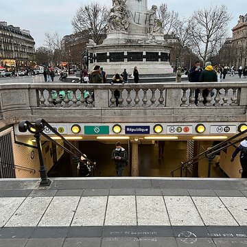 Édicule Guimard de la station République - Paris 10ème