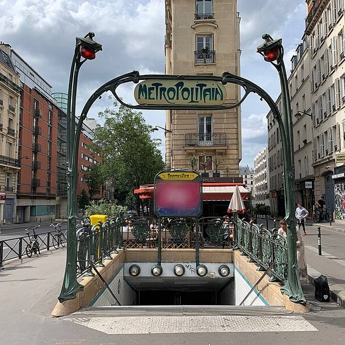 Photo de Édicule Guimard de la station Parmentier - Paris 11ème