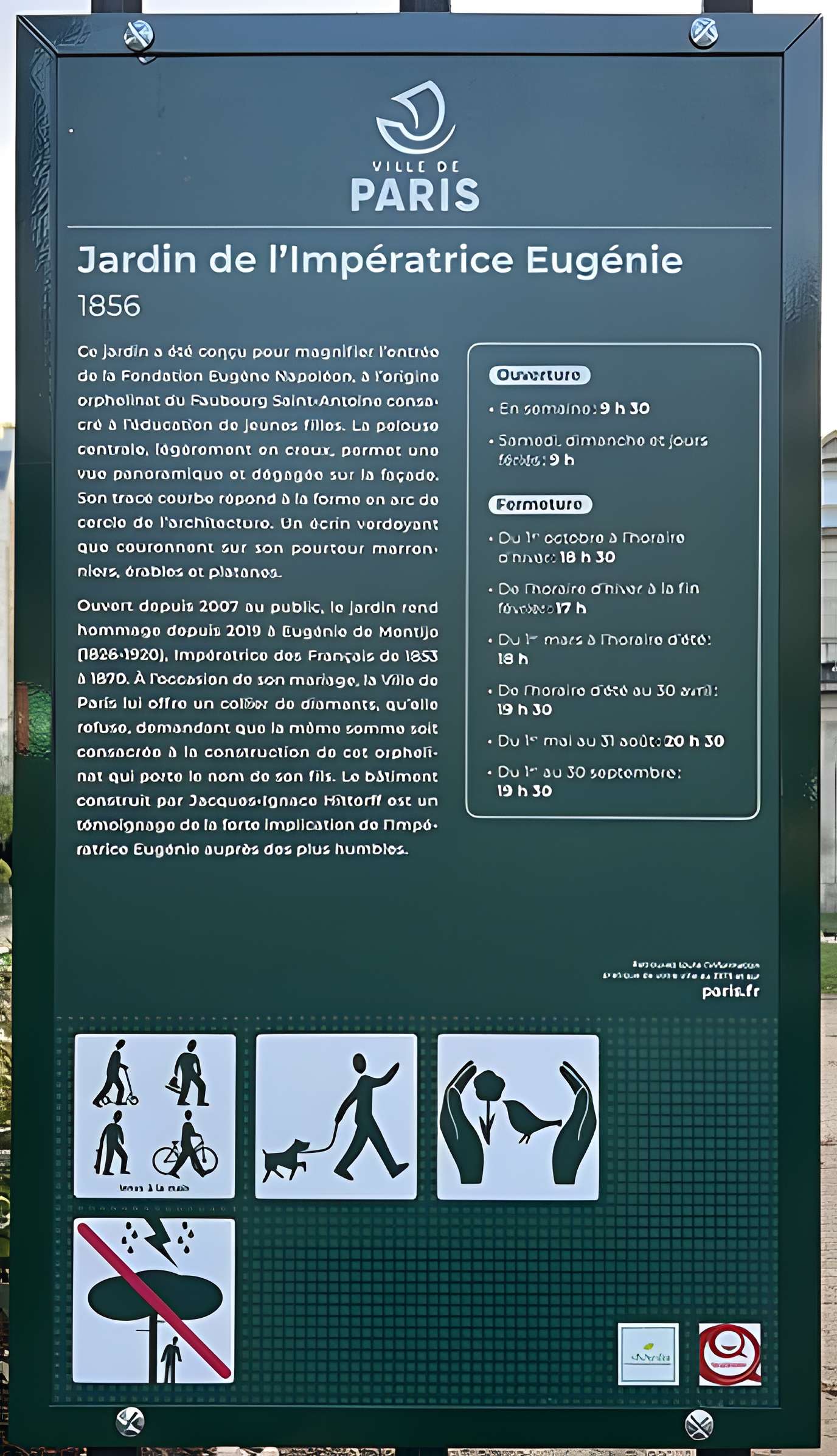 Fondation Eugène-Napoléon - Paris 12ème