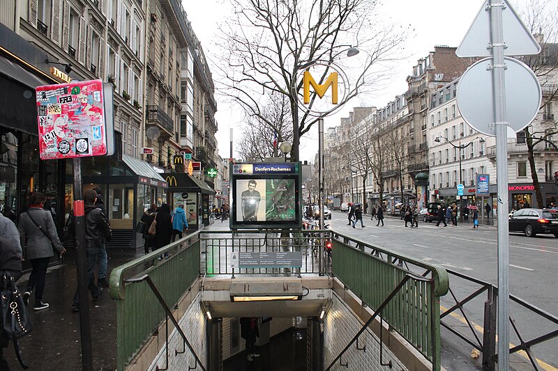 Édicule Guimard de la station Denfert-Rochereau - Paris 14ème