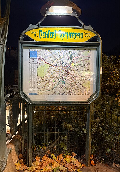 Édicule Guimard de la station Denfert-Rochereau - Paris 14ème