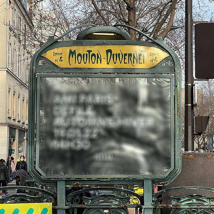 Photo de Édicule Guimard de la station Mouton-Duvernet - Paris 14ème