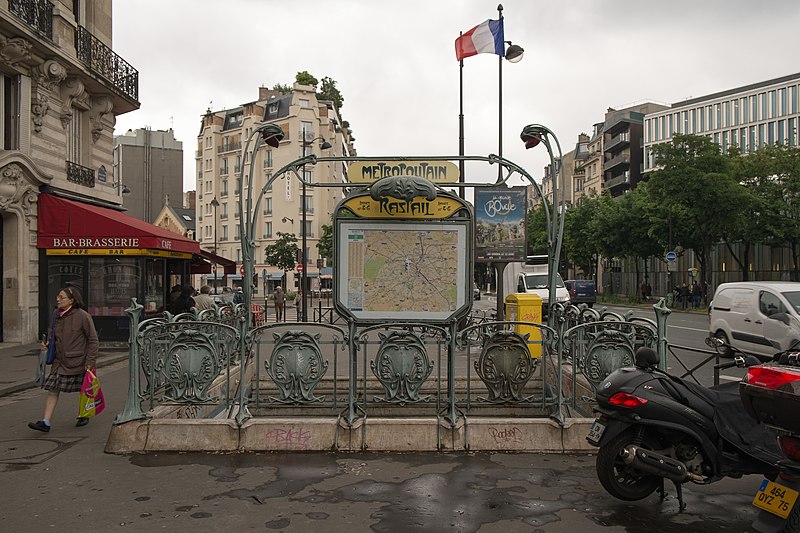 Édicule Guimard de la station Raspail - Paris 14ème