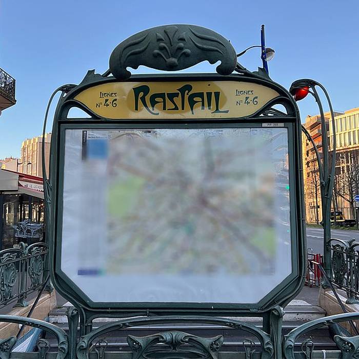 Photo de Édicule Guimard de la station Raspail - Paris 14ème