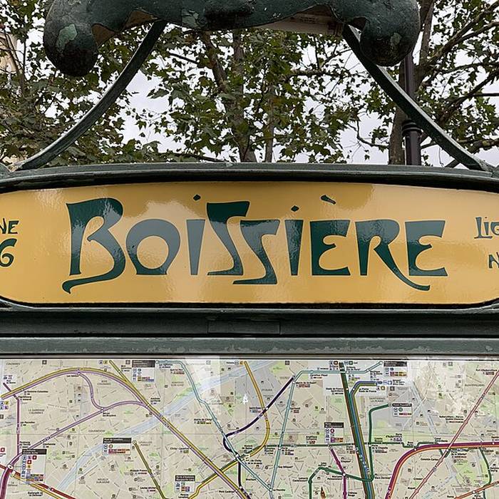 Photo de Édicule Guimard de la station Boissière - Paris 16ème