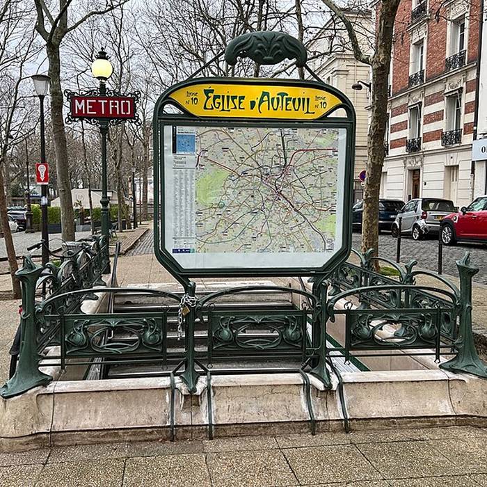 Photo de Édicule Guimard de la station Église-dAuteuil - Paris 16ème