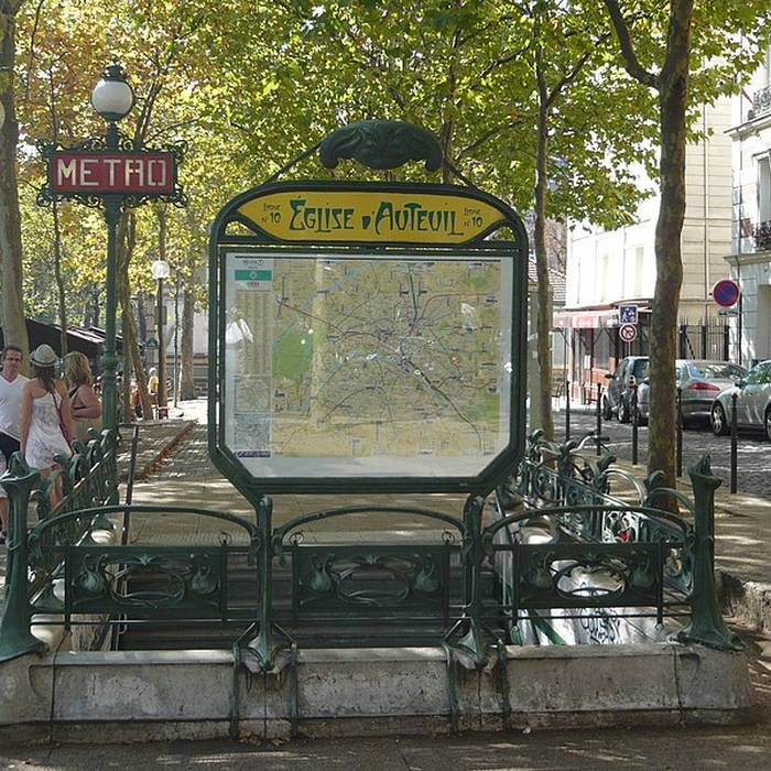 Photo de Édicule Guimard de la station Église-dAuteuil - Paris 16ème