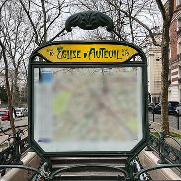 Édicule Guimard de la station Église-dAuteuil - Paris 16ème