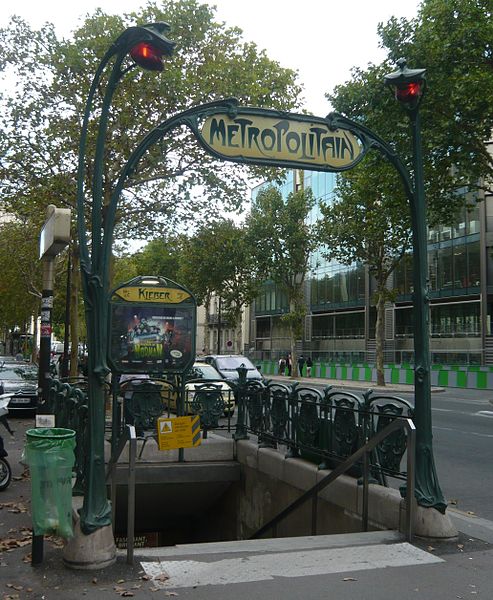 Édicule Guimard de la station Kléber - Paris 16ème