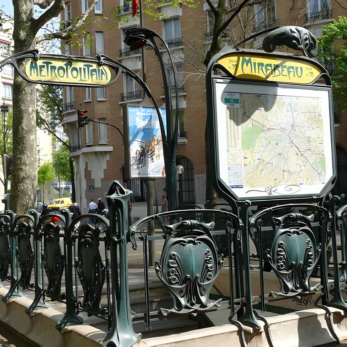 Photo de Édicule Guimard de la station Mirabeau - Paris 16ème