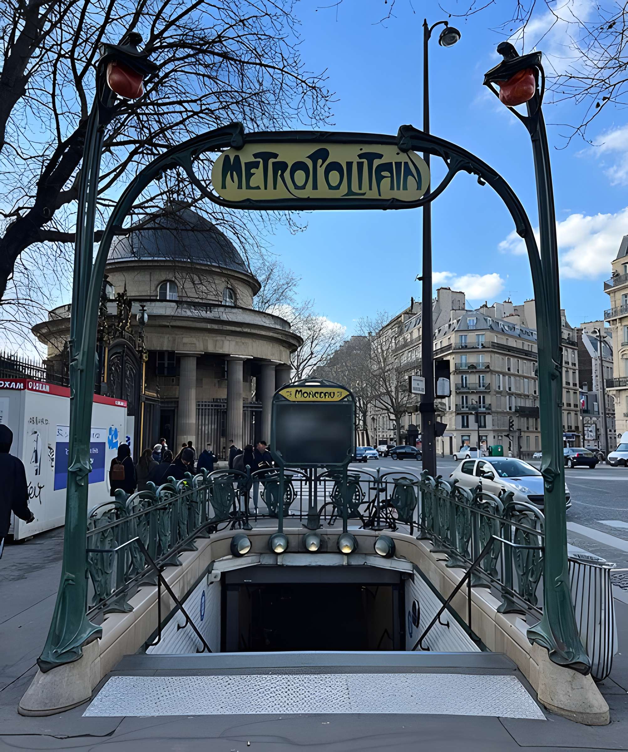 Édicule Guimard de la station Monceau - Paris 17ème