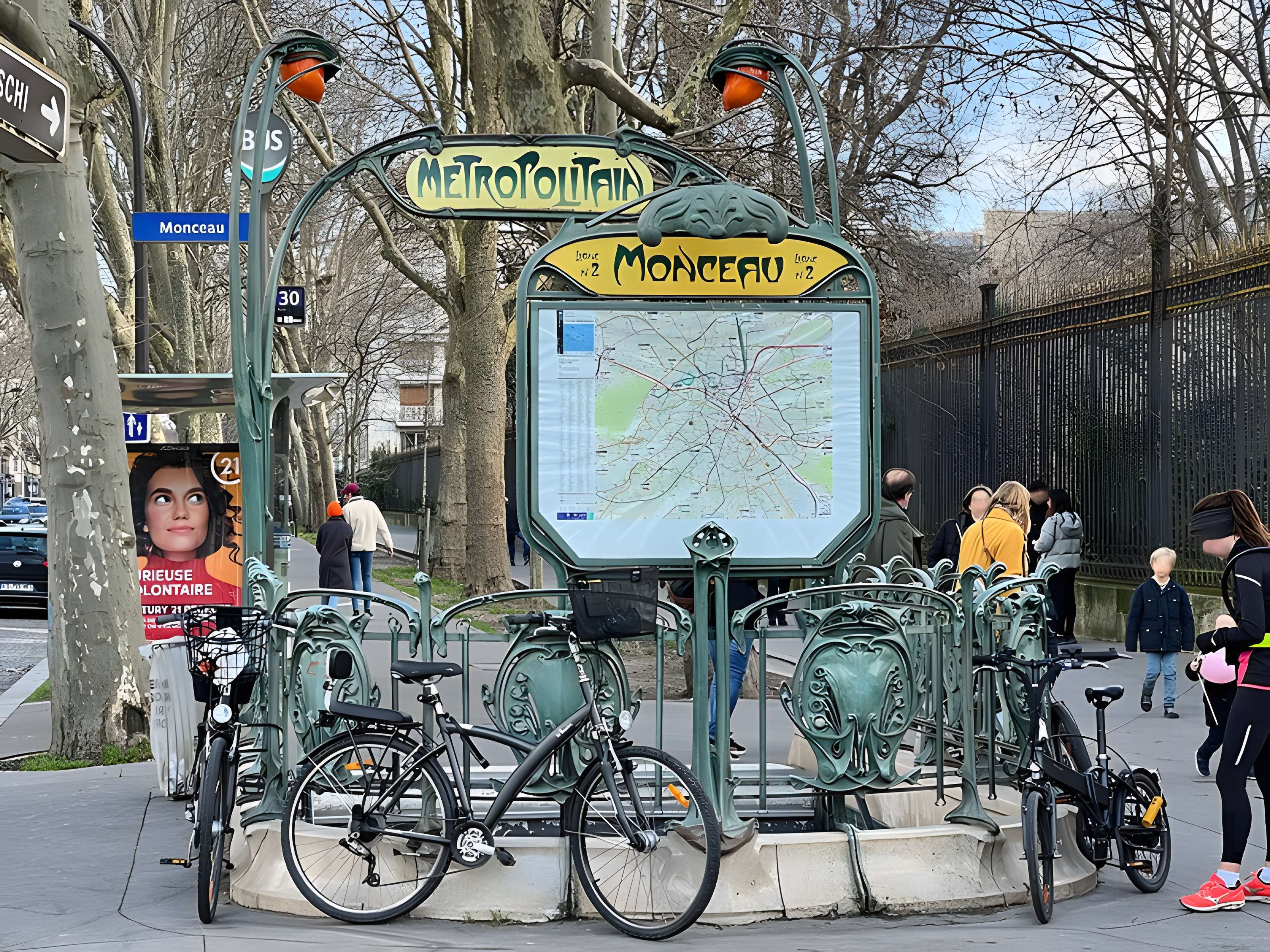 Édicule Guimard de la station Monceau - Paris 17ème