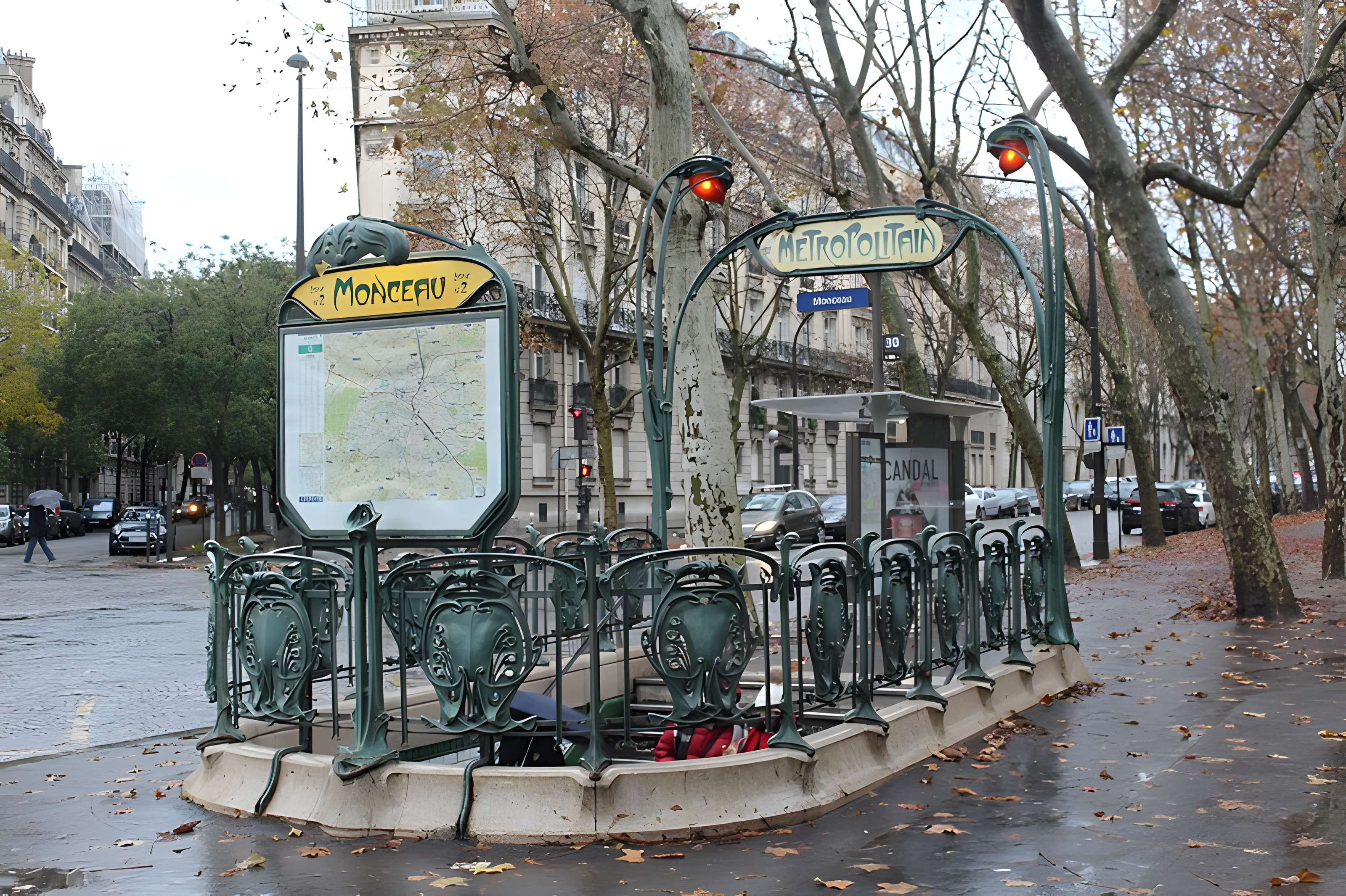 Édicule Guimard de la station Monceau - Paris 17ème