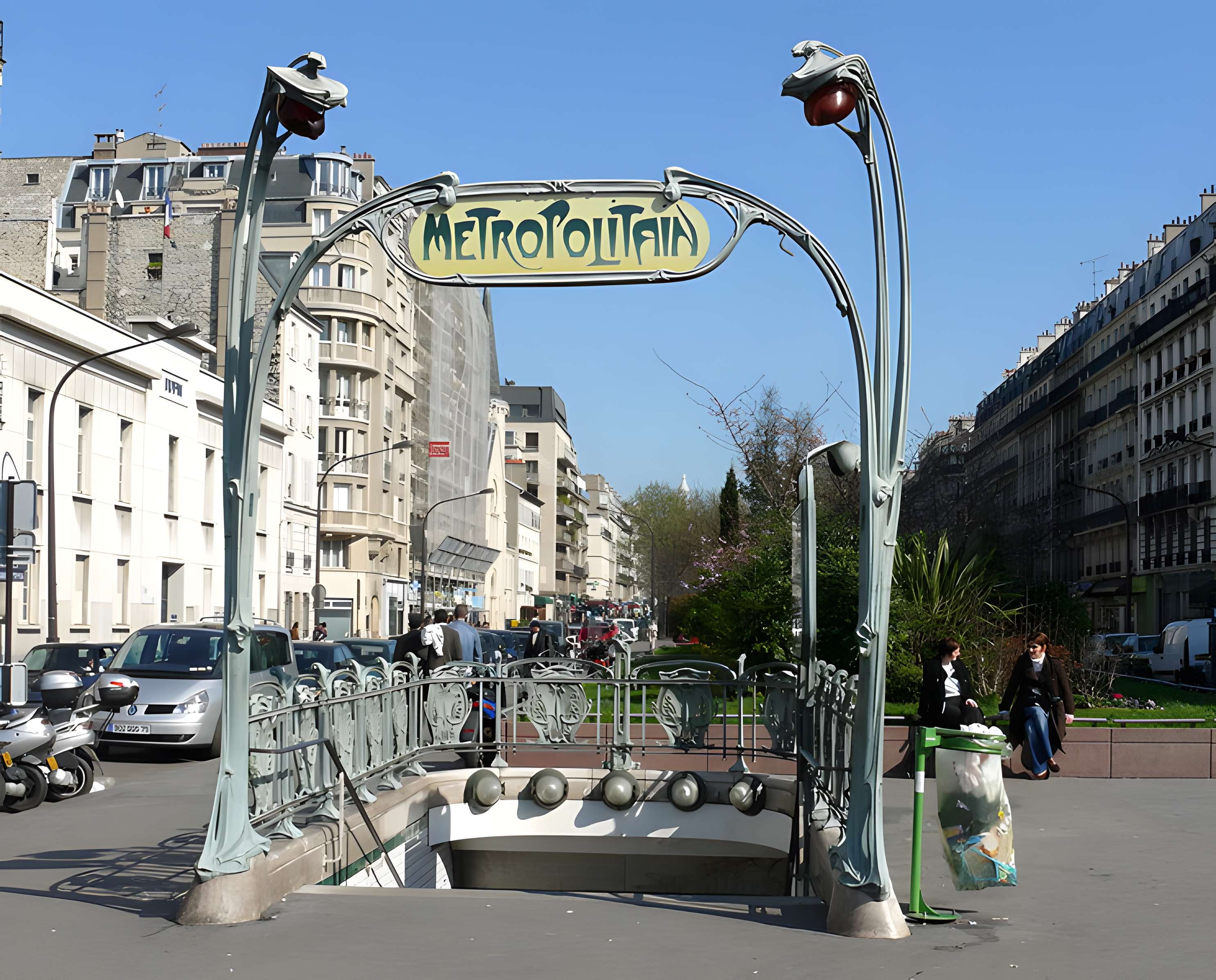 Édicule Guimard de la station Monceau - Paris 17ème