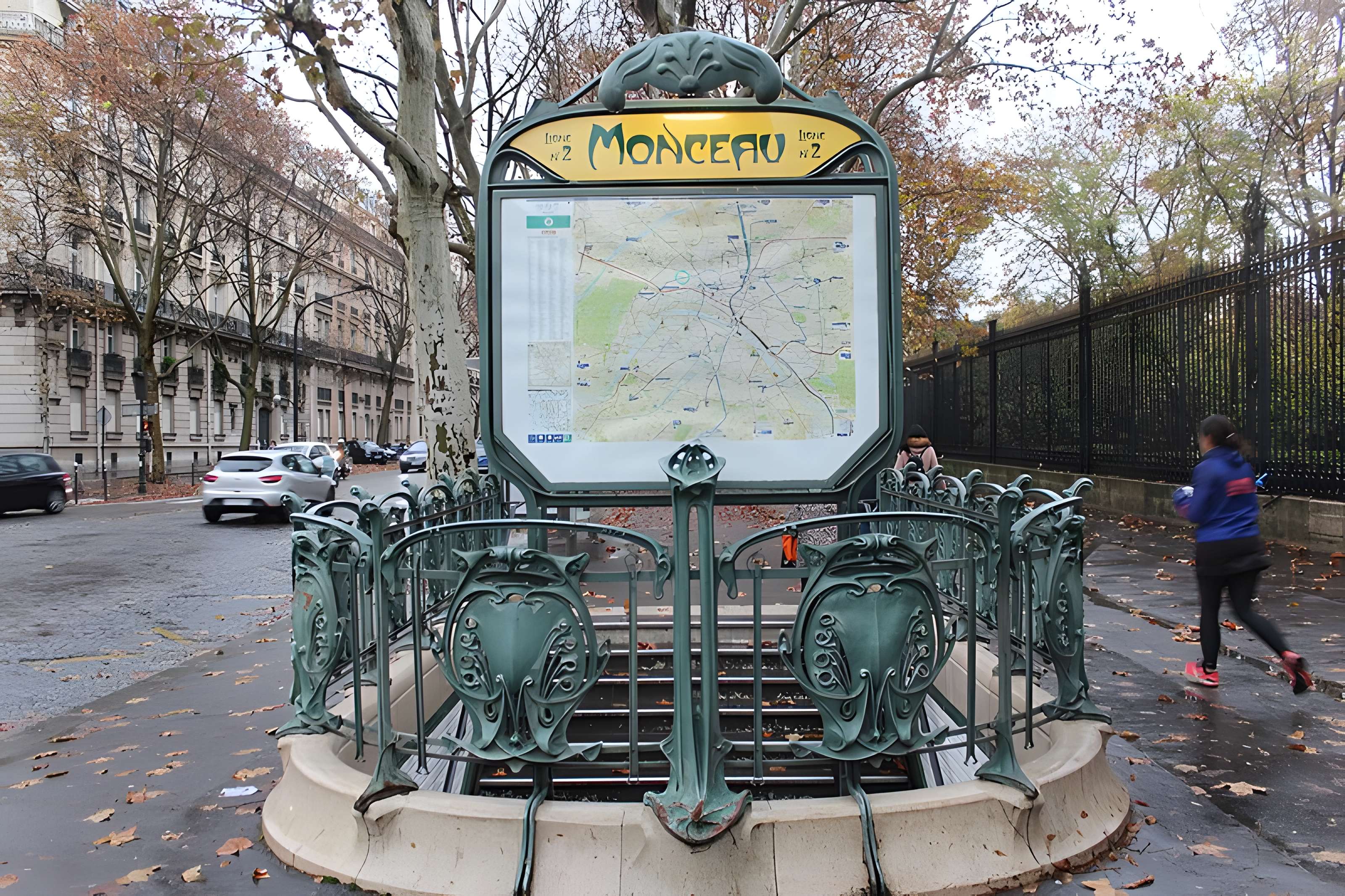 Édicule Guimard de la station Monceau - Paris 17ème