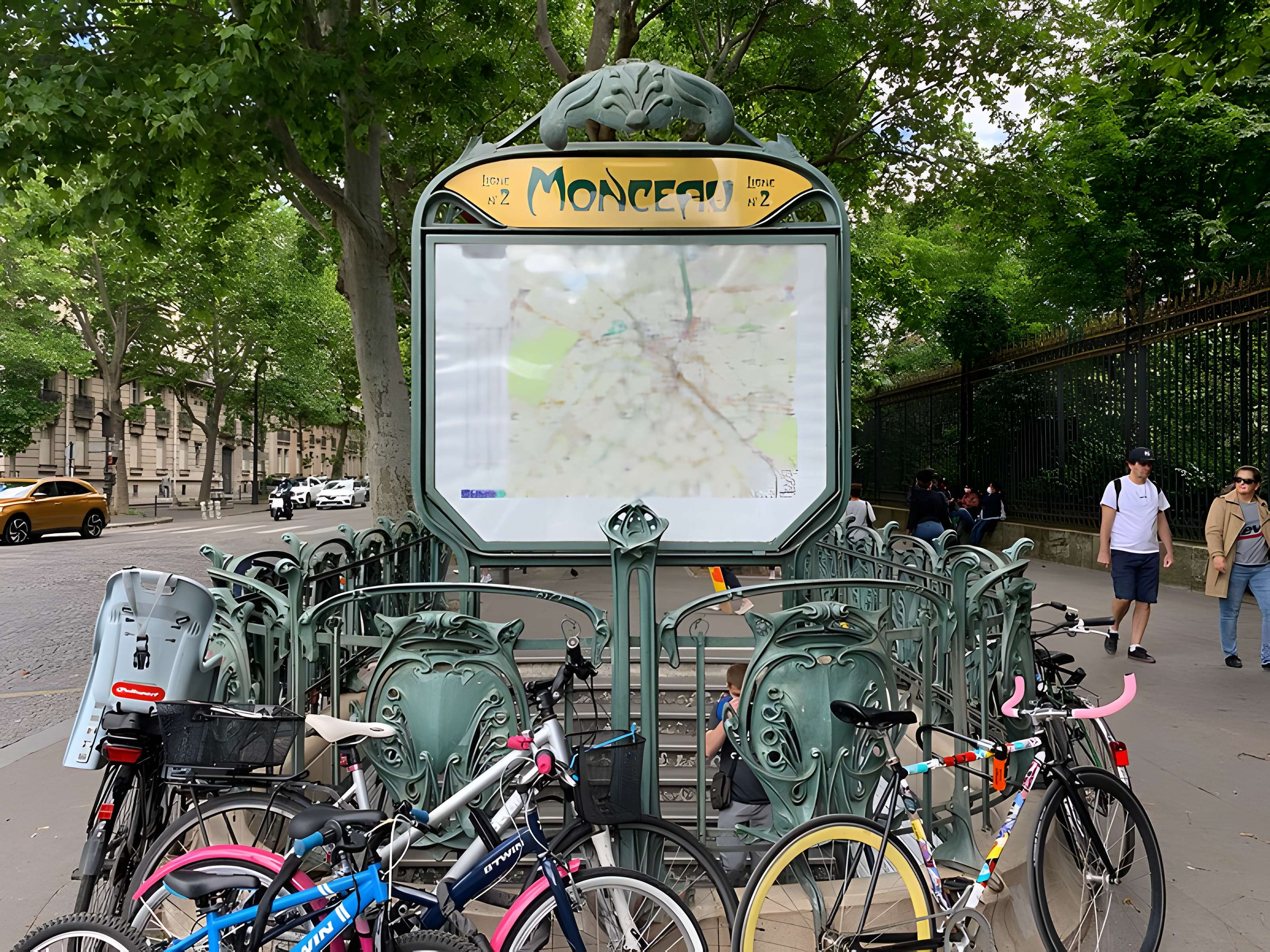 Édicule Guimard de la station Monceau - Paris 17ème