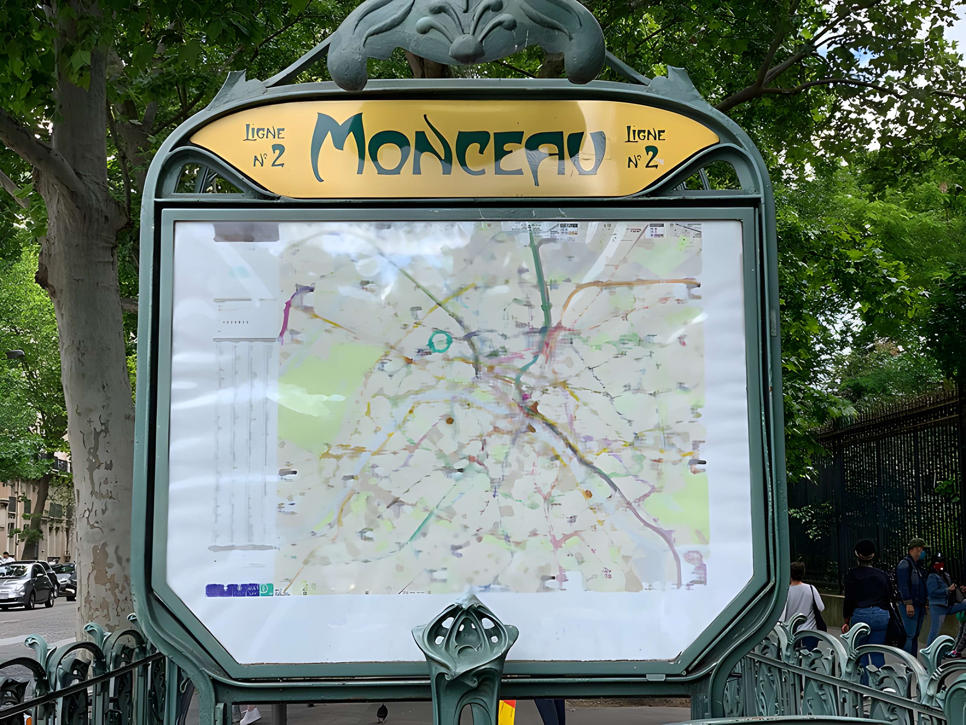 Édicule Guimard de la station Monceau - Paris 17ème