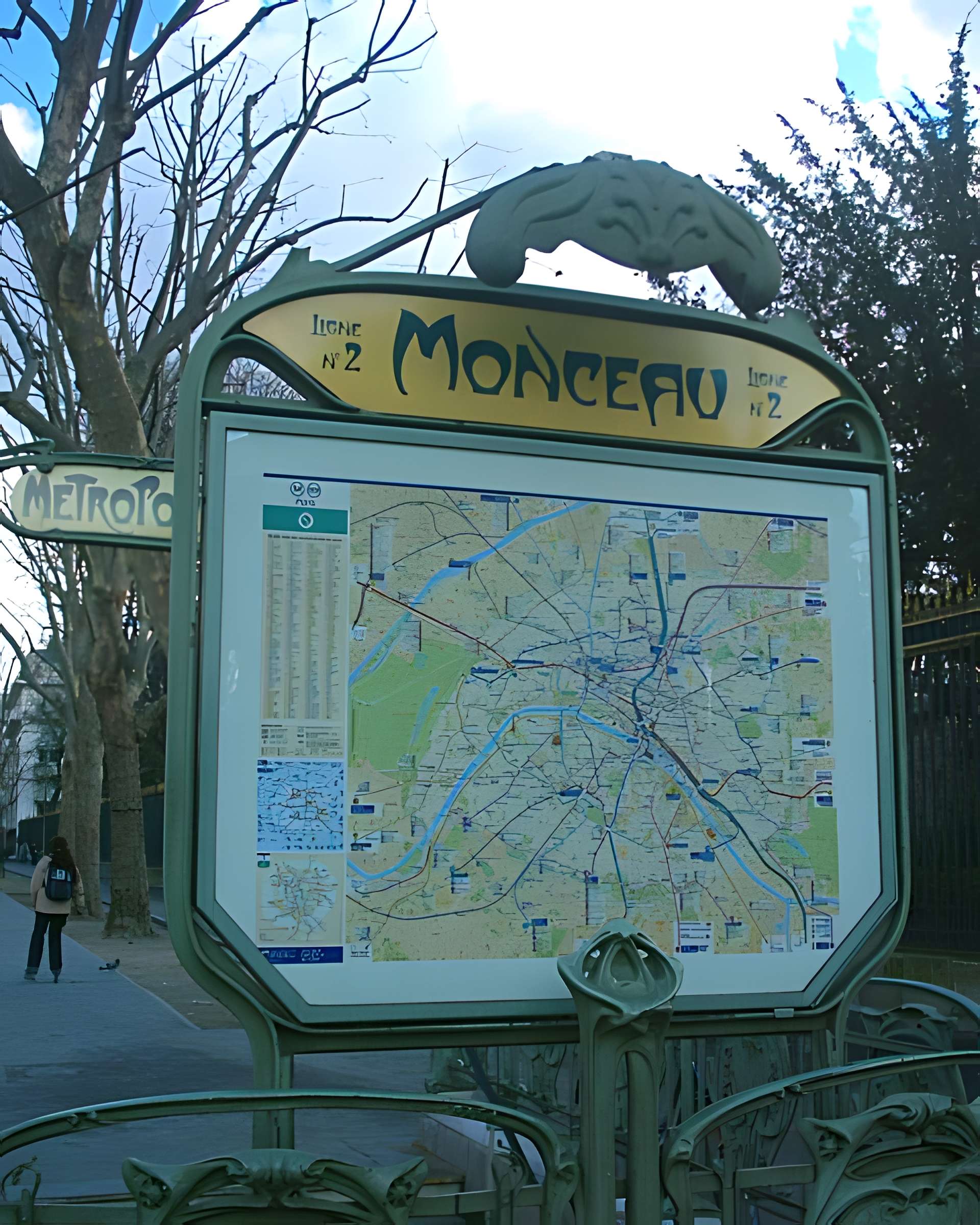 Édicule Guimard de la station Monceau - Paris 17ème