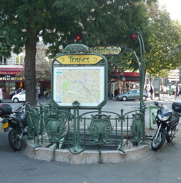 Photo de Édicule Guimard de la station Ternes - Paris 17ème