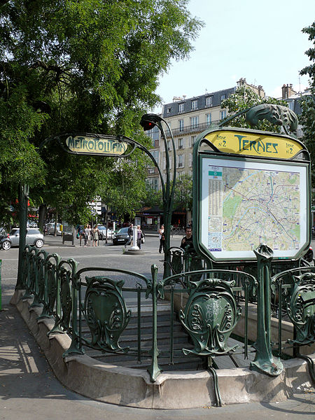 Édicule Guimard de la station Ternes - Paris 17ème