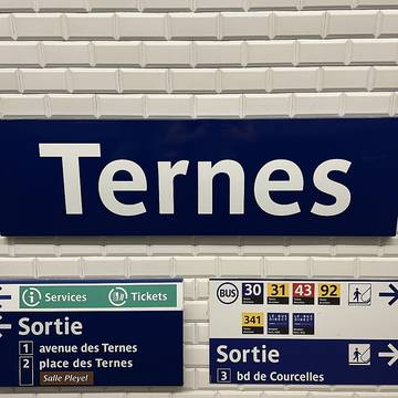 Édicule Guimard de la station Ternes - Paris 17ème