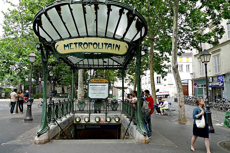 Édicule Guimard de la station Abbesses - Paris 18ème
