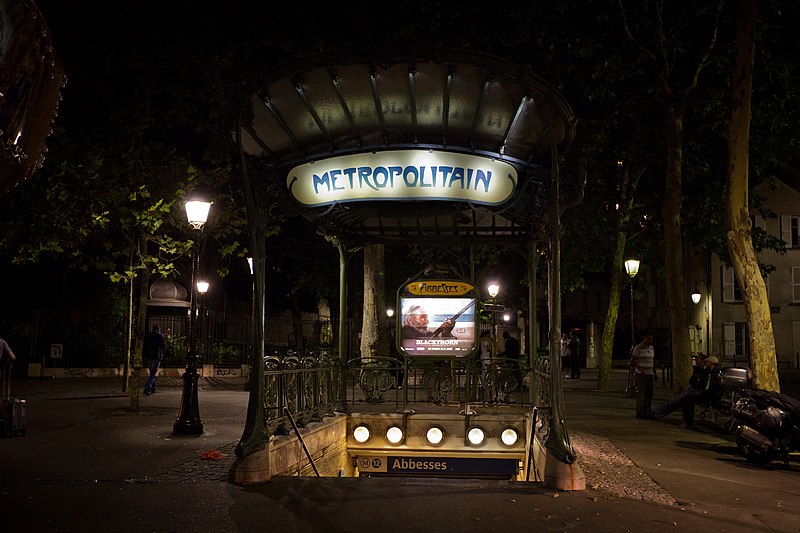 Édicule Guimard de la station Abbesses - Paris 18ème
