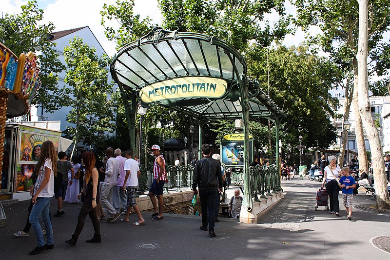 Édicule Guimard de la station Abbesses - Paris 18ème