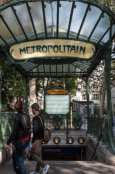 Édicule Guimard de la station Abbesses - Paris 18ème