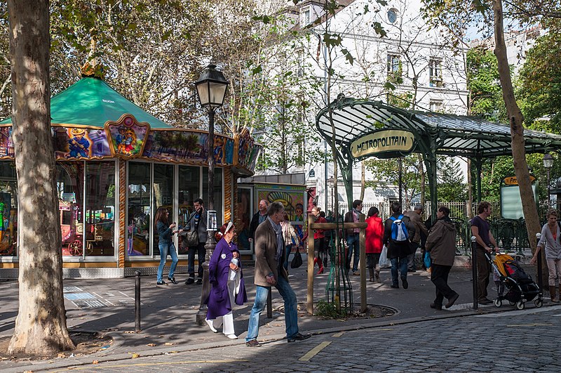 Édicule Guimard de la station Abbesses - Paris 18ème
