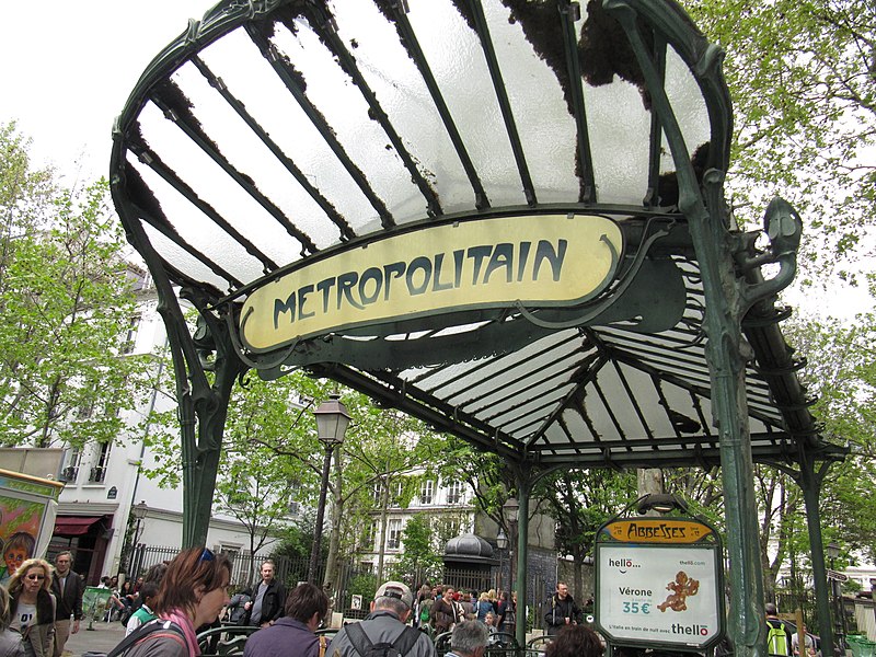 Édicule Guimard de la station Abbesses - Paris 18ème