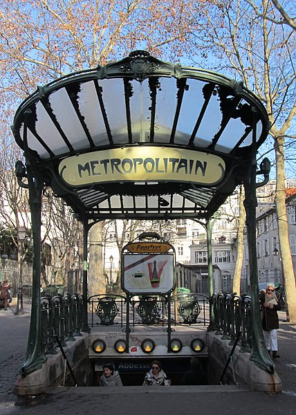 Édicule Guimard de la station Abbesses - Paris 18ème