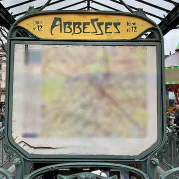 Édicule Guimard de la station Abbesses - Paris 18ème