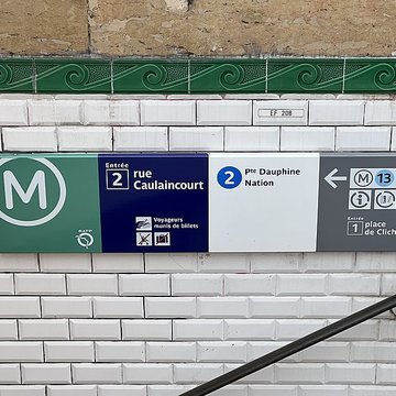 Édicule Guimard de la station Place de Clichy - Paris 18ème