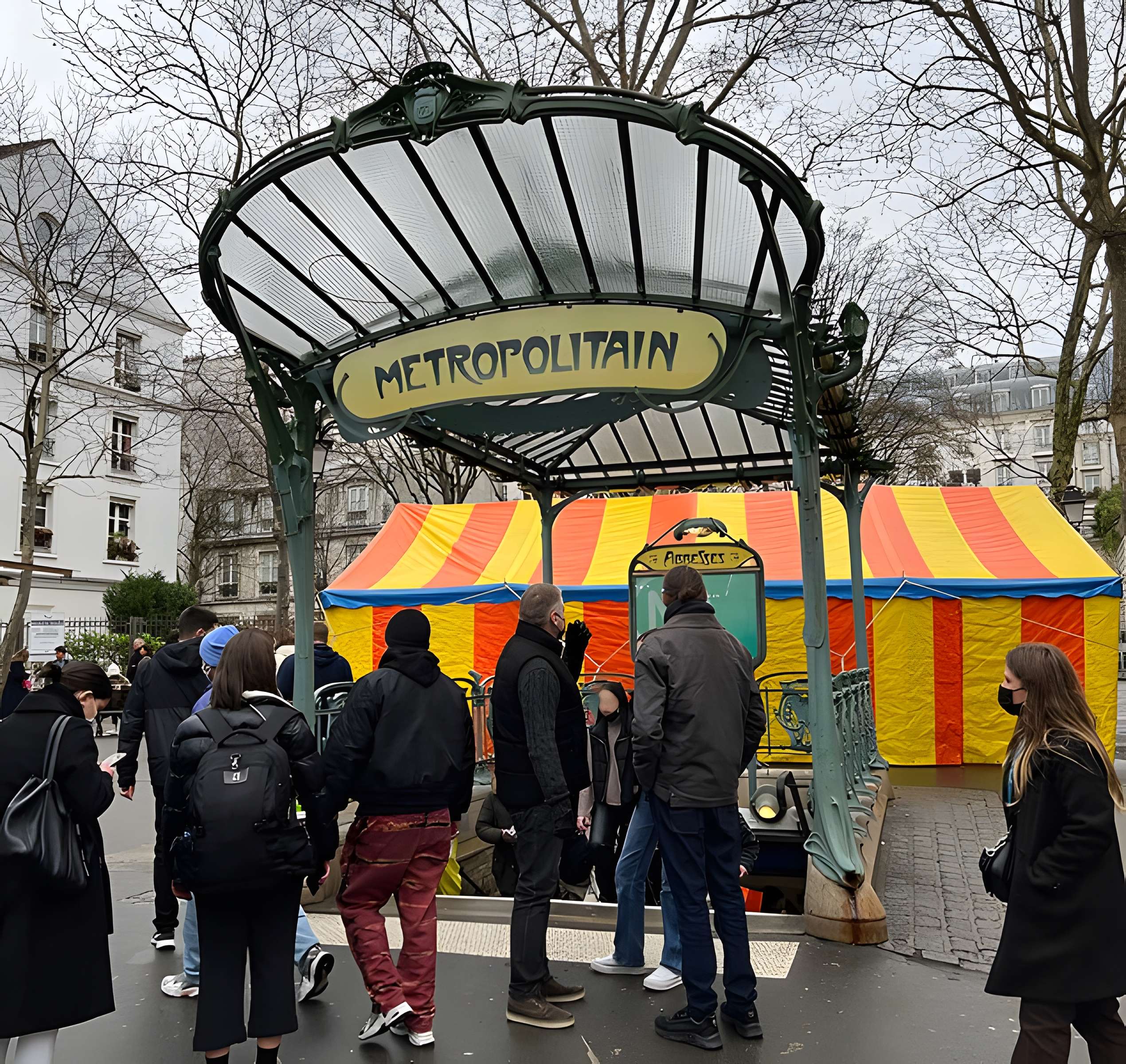 Édicule Guimard de la station Place de Clichy - Paris 18ème