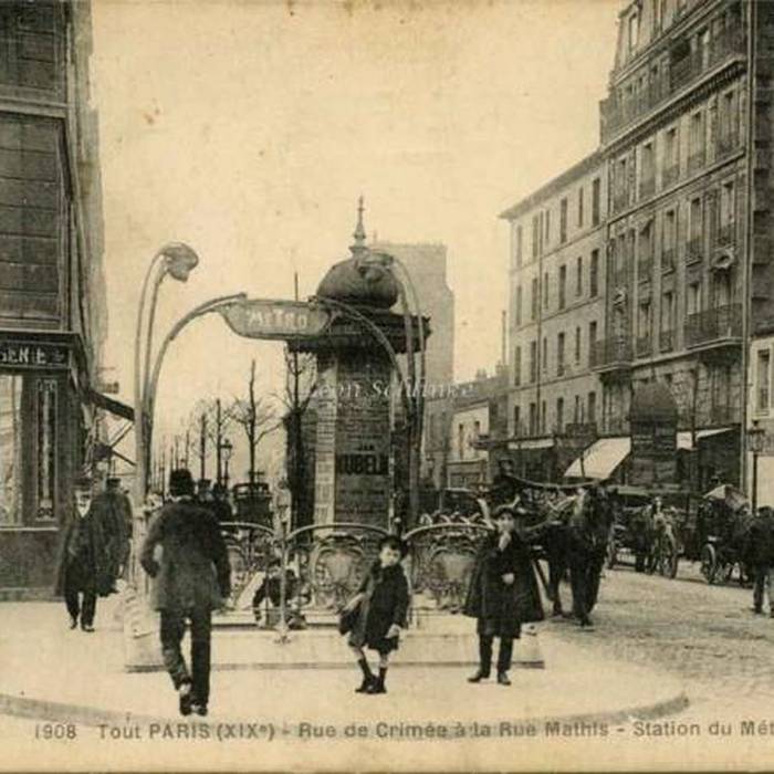 Photo de Édicule Guimard de la station Crimée - Paris 19ème
