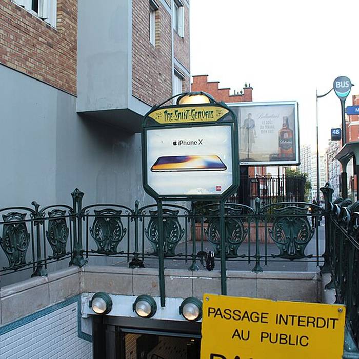 Photo de Édicule Guimard de la station Pré Saint-Gervais - Paris 19ème